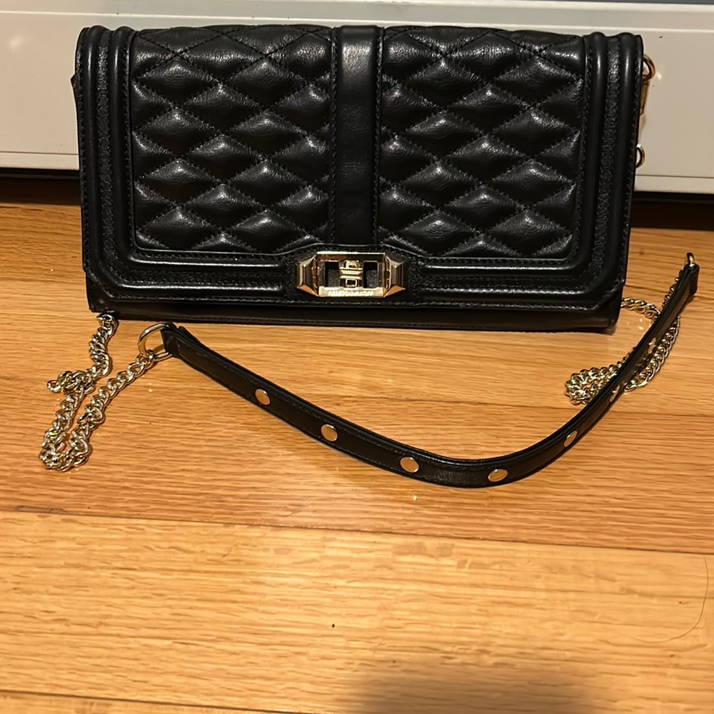 Rebecca Minkoff crossbody bag with gold chain